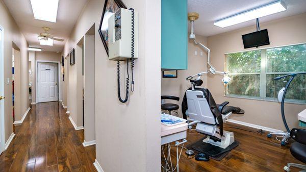 A larger oral health treatment center that is conveniently located in the N Tampa area and large enough for you and your family.