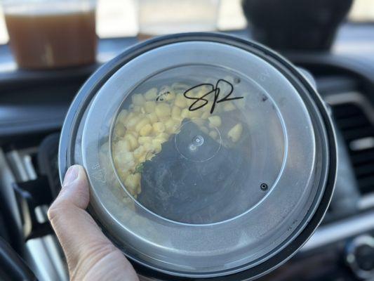 Strong and large to-go containers for their adult-sized Ramen