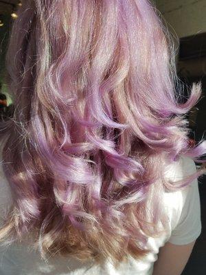 Lilac Kissed ends w/ Balayage and Color