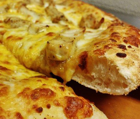 The Cheesy Green Chili Pizza Pie