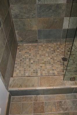 Custom showers/bathrooms