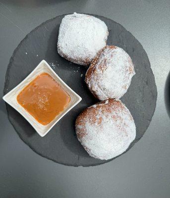 Beignets with dipping sauce