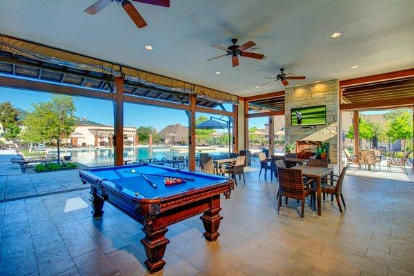 Resort-style pool and cabana