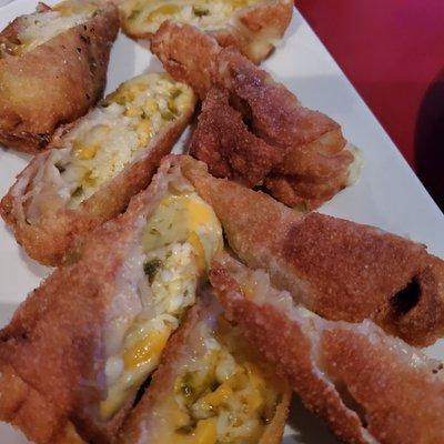 Jalapeño poppers/eggrolls.