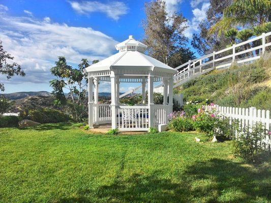 Maintenance Free vinyl gazebo.