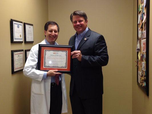 Dr. Loftus, the only  "Partner in MS Care" in Houston!