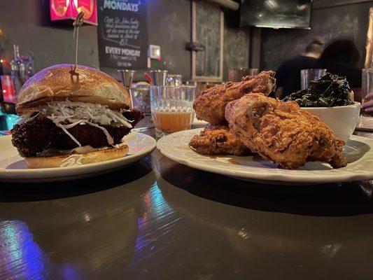 Chicken Katsu Sandwich and Fried Chicken