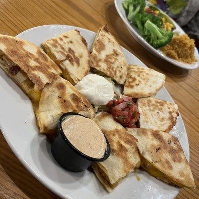 Bacon Ranch Chicken Quesadillas