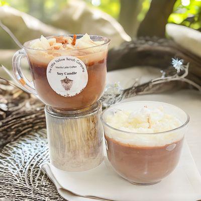 Our soy coffee candle, one of many items you can make and scent.