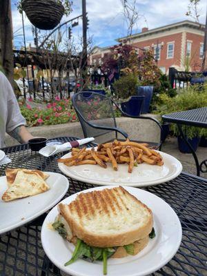 Panini and fries