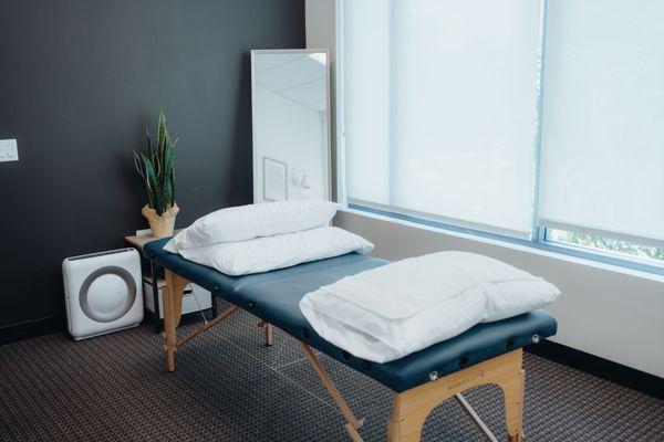 Private and peaceful treatment rooms