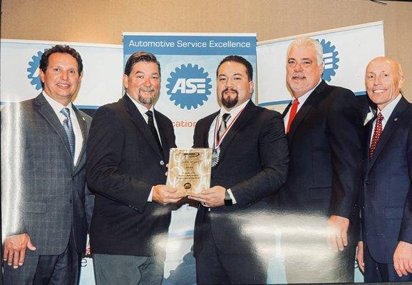 Congratulations to our very own John Myers for 
Being named ASE master technician of the year!