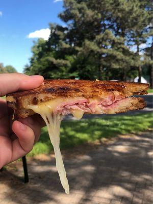 Grilled Cheese with Havarti, Fig Jam, and Ham