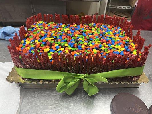 Custom Cakes! Twizzlers and M&M's