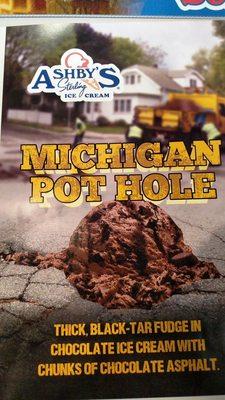 Michigan Pot Hole Ice Cream by Ashby's