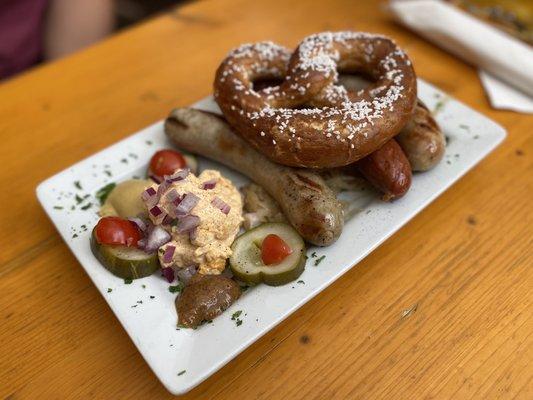 Three brat Teller plate - Delicious!