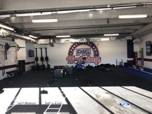 All functional equipment. This is set up for a speed agility day.