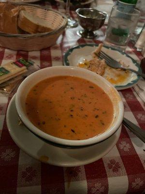 Tomato basil soup.