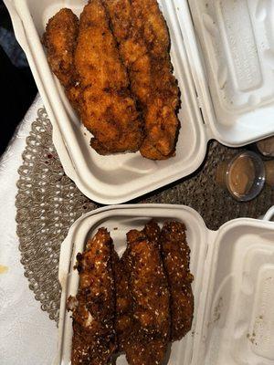 I ordered 2 orders of crunchy 5 Tenders and 3 Sauces but they messed up the order.