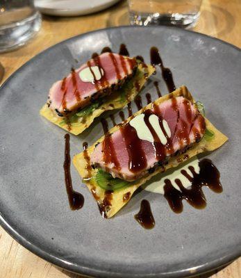 Seared Tuna happy hour app