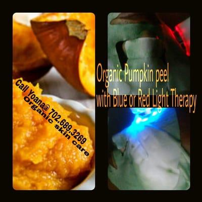 Pumpkin enzyme peel with Light Therapy and Ultrasound