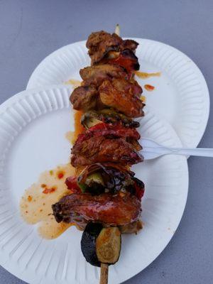 Chicken teriyaki kabob