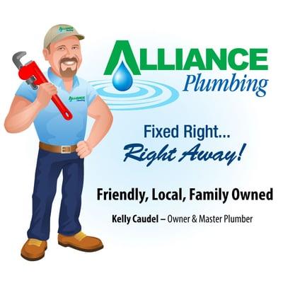 Alliance Plumbing is a friendly, local, family owned plumbing company.