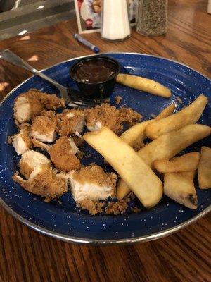 Chicken and fries