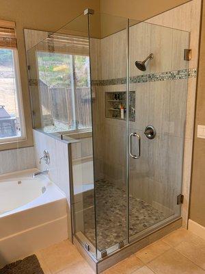 Custom Frameless Shower Enclosure - Pittsburg, CA