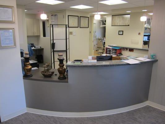 Warm reception area