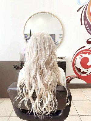 18inch bleached hair extensions