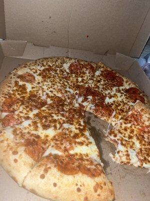 Extra most bestest pepperoni with extra cheese