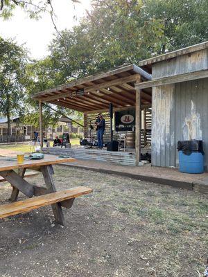 Stage for live music