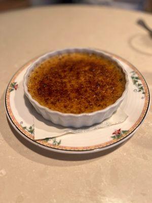 Crème brûlée.