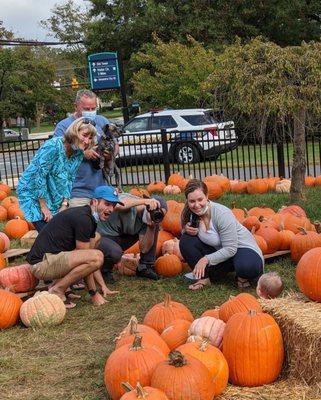 Making family photo traditions in the pumpkin patch