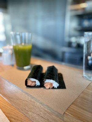 Salmon Hand Rolls (part of set or $5ea)