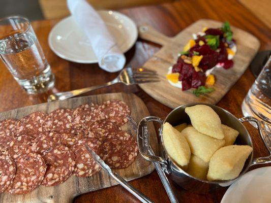 Salumi board, beets