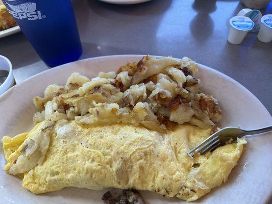 Pig in a blanket omelette. So good!