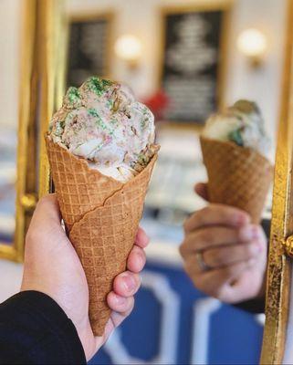 King Cake ice cream!  @phidingthefam