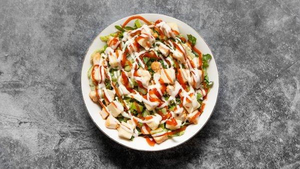 Spice up your greens with a zesty buffalo chicken salad!  Perfectly tangy and oh-so-satisfying!