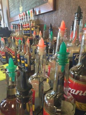 Flavor bottles everywhere!