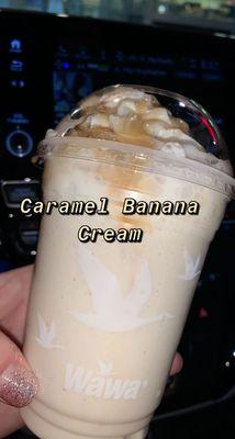 Caramel Banana Cream Smoothies - Bananas Foster