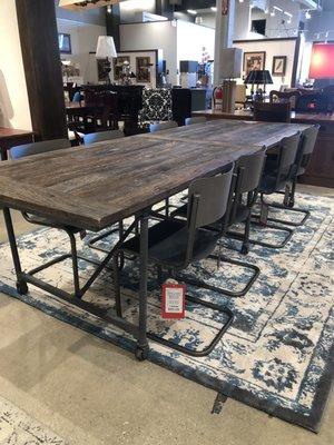 Industrial Table from Restoration Hardware