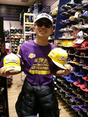 Showing my Los Angeles Lakers spirit and Lakers city edition hats 2-3-20!!!