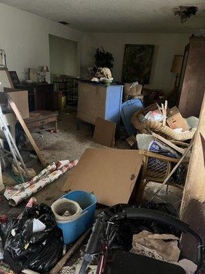 Hoarder home clean out in Tampa Bay