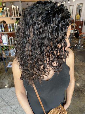 This was the first session when my curls were nurtured back to life by Kelly.