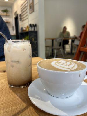 Gingerbread Maple Latte (Iced and Hot)