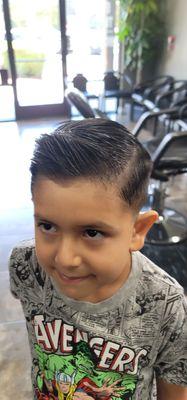 Boys haircut fade