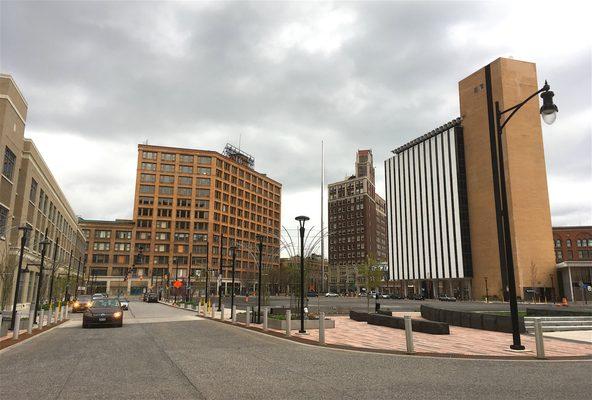 One of the new "Slow Roads" — in Downtown Rochester, NY.