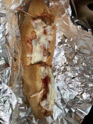 Eggplant parm sub 12"-delicious